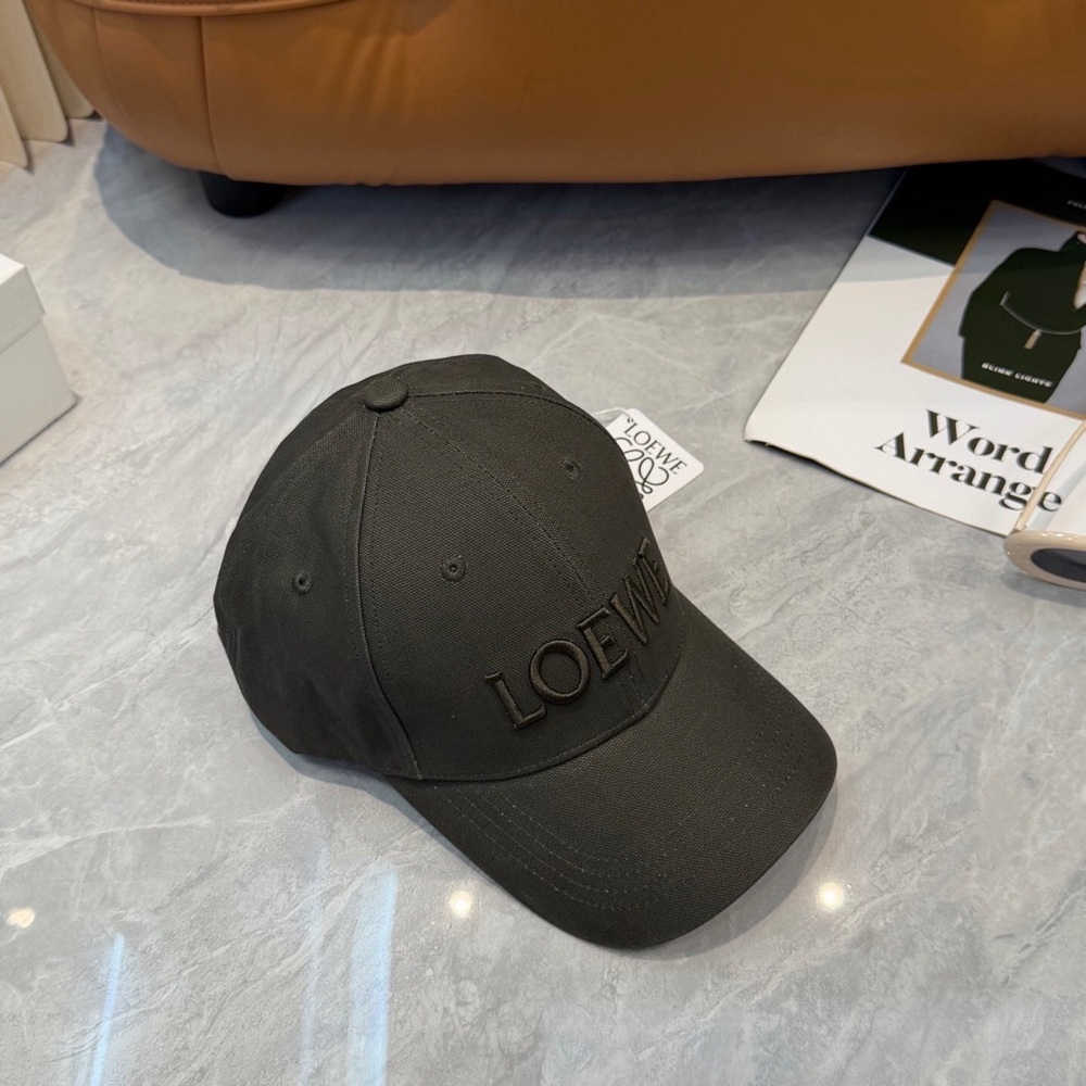 Loewe black Green Embroidered Logo Baseball Cap - Picture 3 of 6